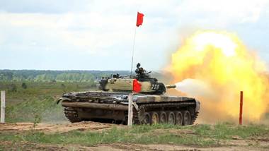Белорусские танкисты убыли в Российскую Федерацию для участия в чемпионате мира «Танковый биатлон-2014»