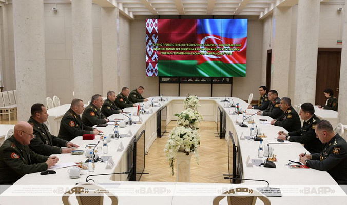 Министр обороны Республики Беларусь провёл переговоры с Министром обороны Азербайджанской Республики Министр обороны Республики Беларусь провёл переговоры с Министром обороны Азербайджанской Республики