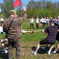 Военно-патриотическая игра «Орленок» прошла в Стародорожском районе