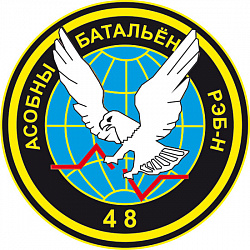 Нарукавный знак 48-го отдельного батальона радиоэлектронной борьбы с наземными средствами