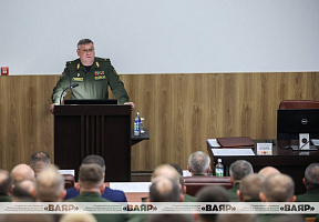 Генерал-майор Павел Муравейко провёл лекцию на факультете Генерального штаба Вооружённых Сил