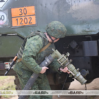 Военнослужащие подразделений тыла и военнообязанные отрабатывают практические действия в ходе КШУ