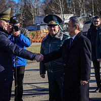 Военно-транспортный самолет Ил-76 с гуманитарным грузом на борту вылетел с аэродрома в Мачулищах. Пункт назначения - Пекин   