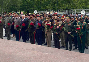 Белорусская военная делегация в Москве участвует в мероприятиях, посвящённых 80-летию Великой Победы