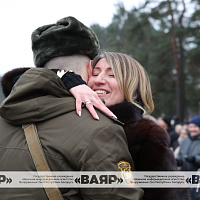 Торжественная церемония принятия новым пополнением Военной присяги 
