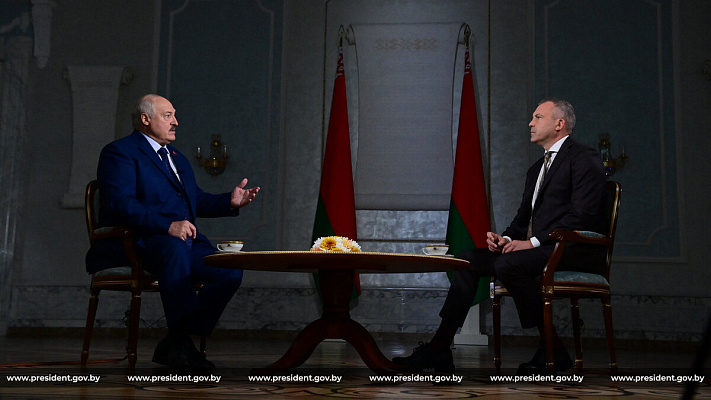 Александр Лукашенко дал интервью телеканалу «Россия»