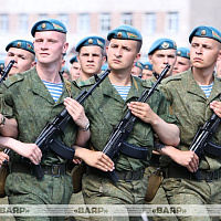 Продолжаются тренировки пеших колонн к военному параду