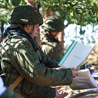 Финальная фаза бригадного тактического учения в рамках проверки боевой готовности Вооруженных Сил