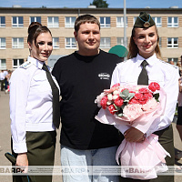 Торжественная церемония выпуска офицеров в Военной академии Беларуси