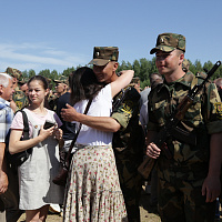 Военнослужащие нового пополнения принесли Военную присягу