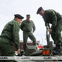 В 11 омбр состоялась церемония вручения модернизированных танков Т-72БМ2
