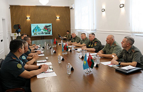 Делегация Вооружённых Сил Беларуси принимает участие в рабочей встрече в Алматы