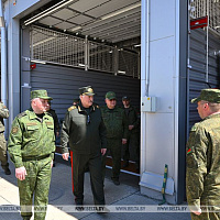 Посещение Президентом ракетной бригады Вооруженных Сил в Осиповичском районе 
