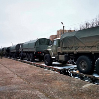 В Беларусь прибыл очередной эшелон с военной техникой, входящей в состав РГВ (С)
