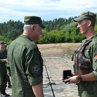 Проверка готовности сборной команды инженерных войск Вооруженных Сил к конкурсу «Открытая вода» «АрМИ-2022»