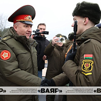 Торжественная церемония принятия новым пополнением Военной присяги 