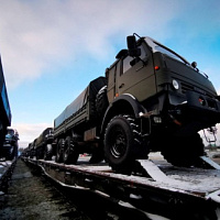 В Беларусь прибыл очередной эшелон с военной техникой, входящей в состав РГВ (С)