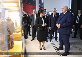 Президент Беларуси Александр Лукашенко принял участие в открытии музея Славы Могилёвщины