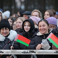 Торжественная церемония принятия новым пополнением Военной присяги 