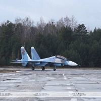 На один из белорусских аэродромов прибыла очередная партия истребителей Су-30СМ2 