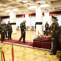 Церемония прощания с генерал-полковником в отставке Валерием Сергеевичем Соколовым