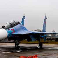 Вторая пара боевых самолетов Су-30 СМ прибыла в Беларусь (видео)