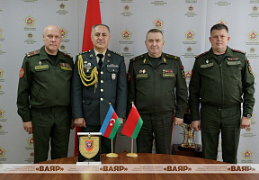 Состоялась встреча с военным атташе при Посольстве Азербайджанской Республики в Республике Беларусь