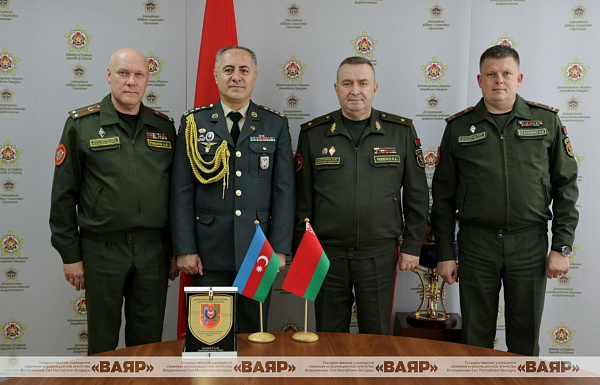 Состоялась встреча с военным атташе при Посольстве Азербайджанской Республики в Республике Беларусь