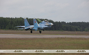 В Беларусь на один из аэродромов ВВС и войск ПВО прибыла партия самолётов Су-30СМ2