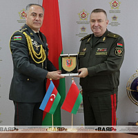 Состоялась встреча с военным атташе при Посольстве Азербайджанской Республики в Республике Беларусь