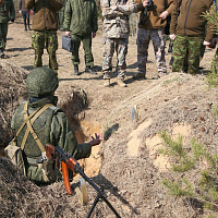 Активная фаза учения с 120-й отдельной гвардейской механизированной бригадой