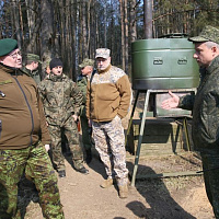 Активная фаза учения с 120-й отдельной гвардейской механизированной бригадой