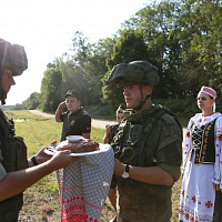 В Брест прибыл первый воинский эшелон с военнослужащими и техникой Российской Федерации (Видео)