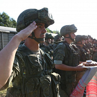 В Брест прибыл первый воинский эшелон с военнослужащими и техникой Российской Федерации (Видео)