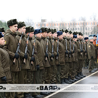 Торжественная церемония принятия новым пополнением Военной присяги 