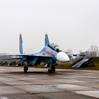 Вторая пара боевых самолетов Су-30 СМ прибыла в Беларусь (видео)