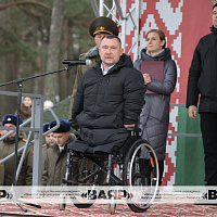 Торжественная церемония принятия новым пополнением Военной присяги 