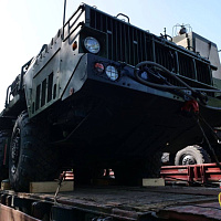 Очередной комплект зенитного ракетного комплекса С-400 прибыл в Республику Беларусь (видео)