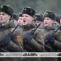 Торжественная церемония принятия новым пополнением Военной присяги 