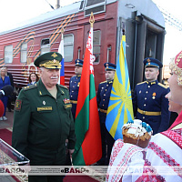 У Баранавічах урачыста сустрэлі маштабную акцыю «Адзінства ў памяці. Сіла ў подзвігу!» 