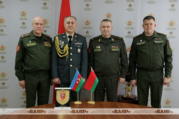 Состоялась встреча с военным атташе при Посольстве Азербайджанской Республики в Республике Беларусь