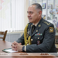 Состоялась встреча с военным атташе при Посольстве Азербайджанской Республики в Республике Беларусь