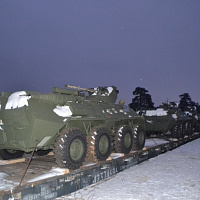 Бронетранспортеры БТР-82А пополнили гвардейский строй (видео)