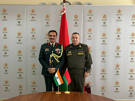 Meeting with the Military Attaché at the Embassy of the Republic of India in the Russian Federation and the Republic of Belarus (Concurrently)