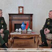 Working Meeting of the Defence Minister of Belarus with the Secretary of the Council of Ministers of Defence of the CIS Member States 