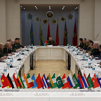 Брифинг для представителей военно-дипломатического корпуса, аккредитованных при Министерстве обороны Республики Беларусь