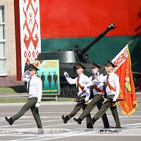Торжественная церемония выпуска офицеров в Военной академии Беларуси