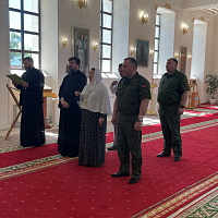 Министр обороны Беларуси посетил строящийся храм святого благоверного великого князя Александра Невского