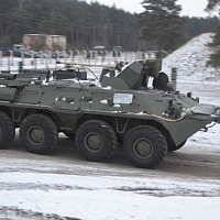 Бронетранспортеры БТР-82А пополнили гвардейский строй (видео)