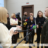 Брифинг для представителей военно-дипломатического корпуса, аккредитованных при Министерстве обороны Республики Беларусь